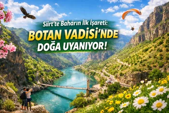 Siirt’te Baharın İlk İşareti: Botan Vadisi’nde Doğa Uyanıyor